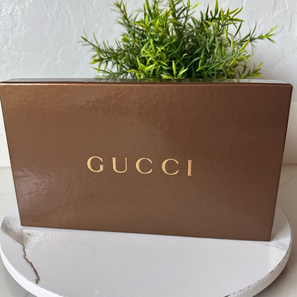 Gucci Guccissima Monogram Ivory Leather Lovely Heart Continental Long Wallet - Picture 14 of 14